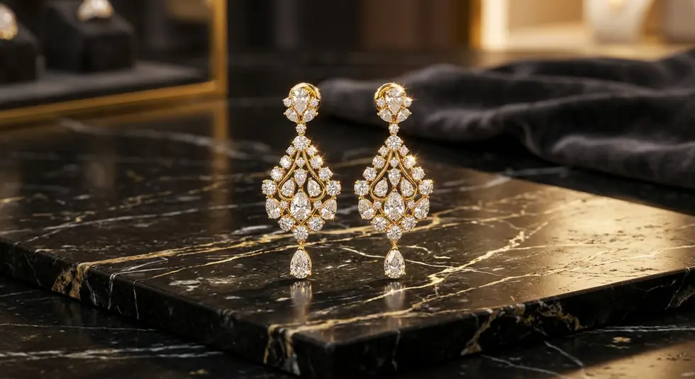 Серьги Evening Spark — TOVMASYAN Jeweler