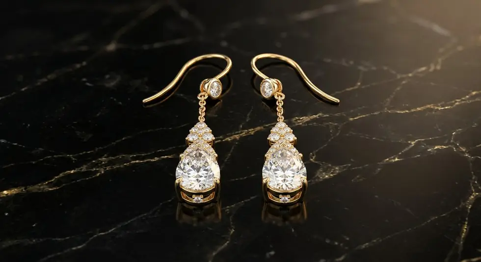 Серьги Grace Drop — TOVMASYAN Jeweler